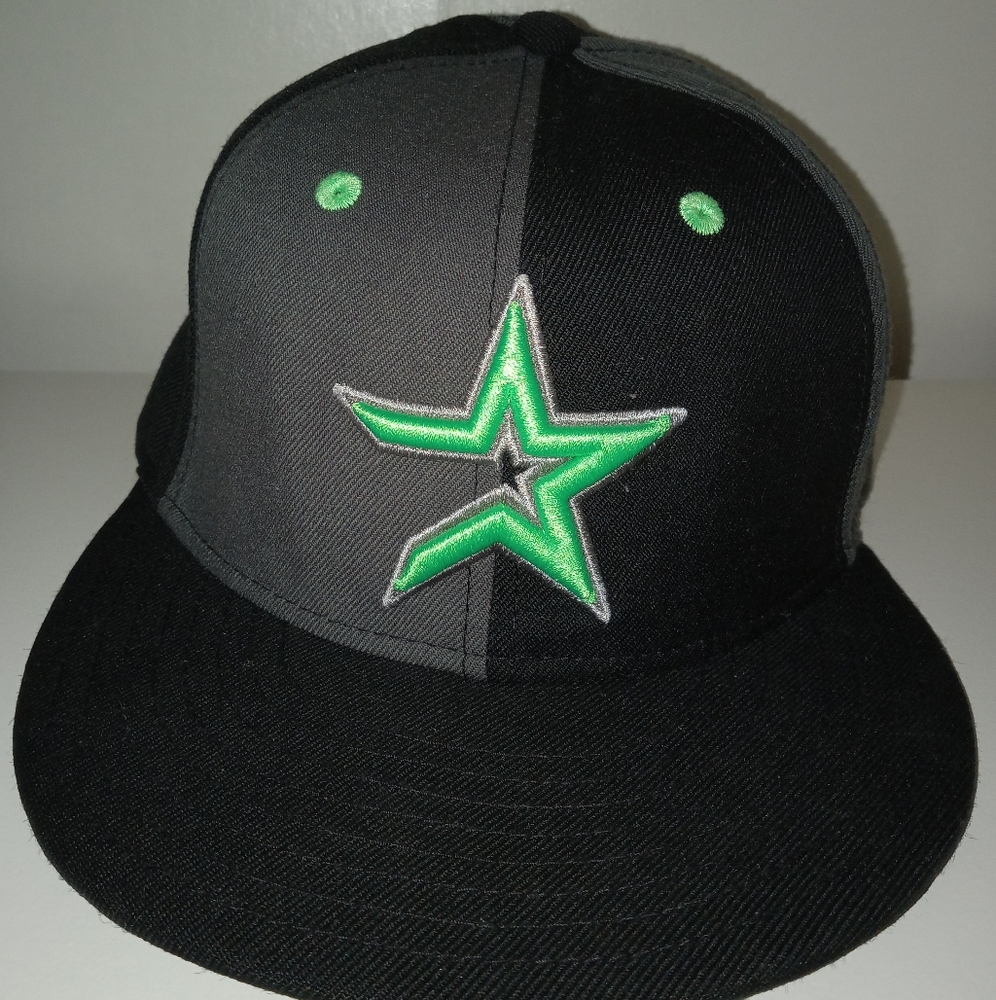 Houston Astros MLB New Era 59FIFTY Hat Cap Size 7  Personalized "F*ck Bush"
